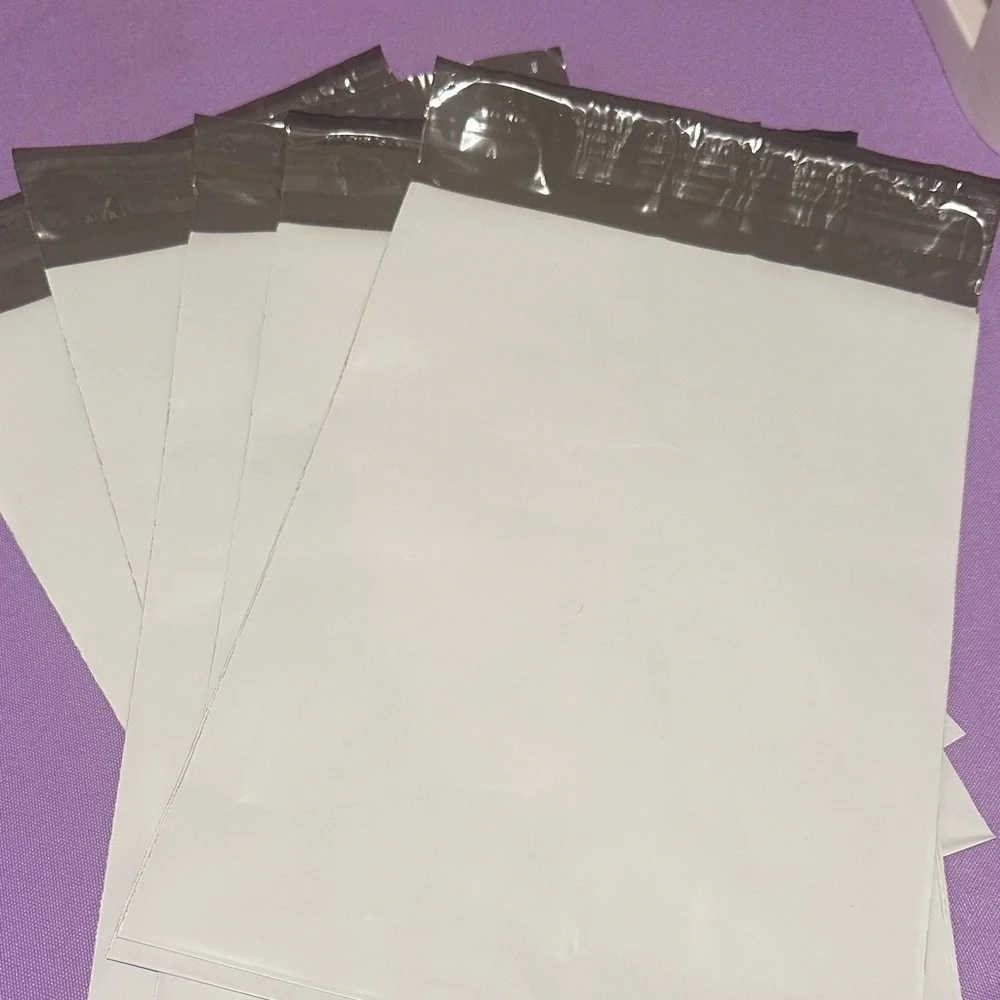 25 White Poly Mailers 7.5 x 10.5